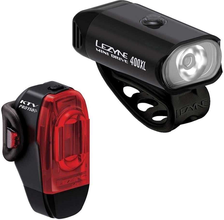 Lezyne Mini Drive 400XL/KTV Drive+ Pair Black - LezyneStore COM