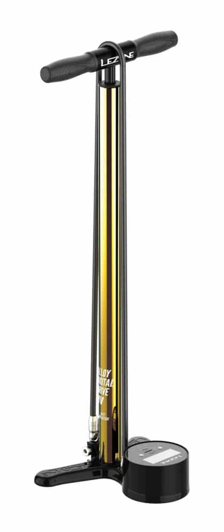 Lezyne Alloy HV 18K Digital Floor Drive Presta GOLD/BLACK