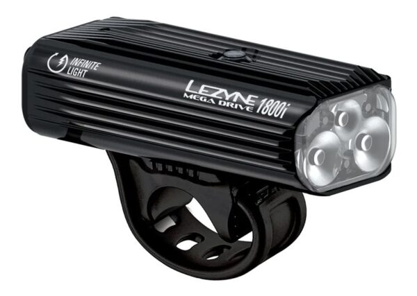 Lezyne Mega Drive 1800i Front Black - LezyneStore.com