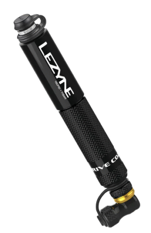 Lezyne Pocket Drive HP Hand Pump – High Pressure Mini Bike Pump, Black