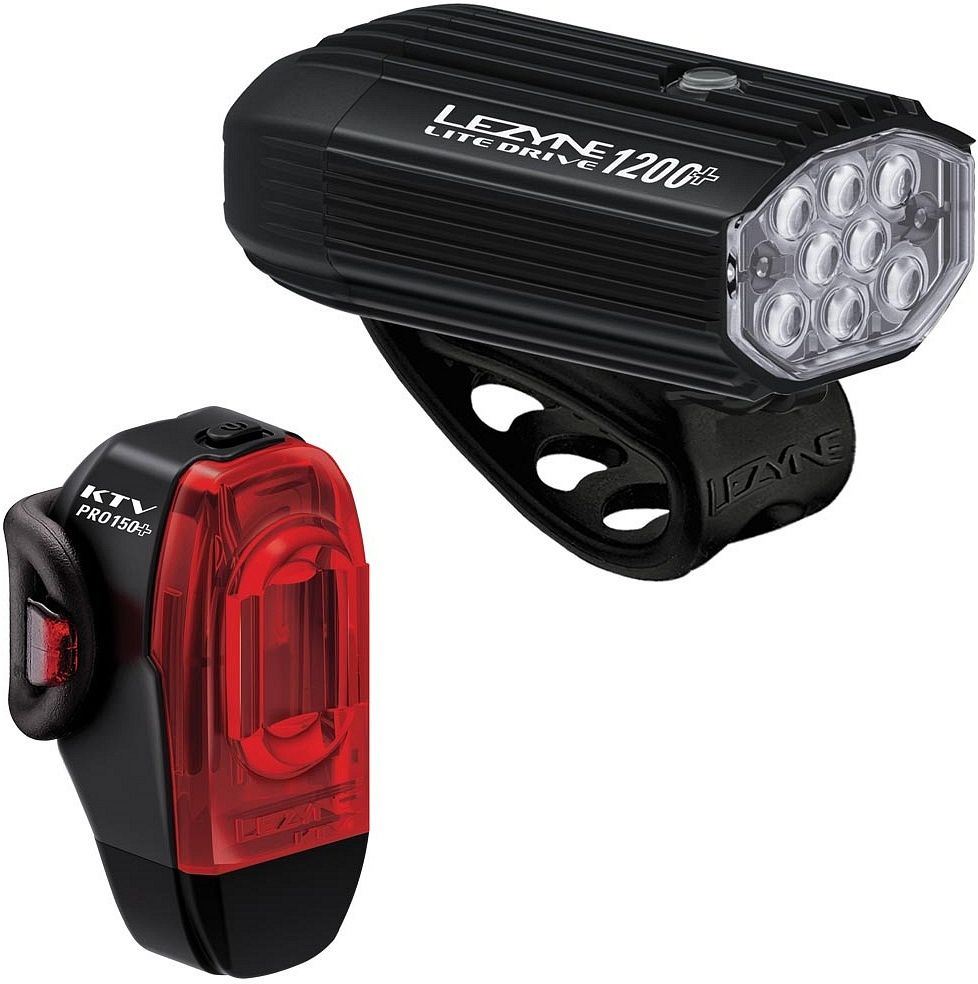 Lezyne Lite Drive 1200+/ KTV Drive Pro+ Satin Black